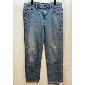 Banana Republic jeans womens 27 / 4 30 x 27 girlfriend jean unhemmed blue